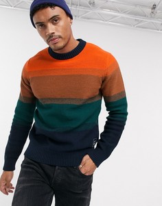 Ярко-оранжевый джемпер с эффектом омбре Jack & Jones Originals