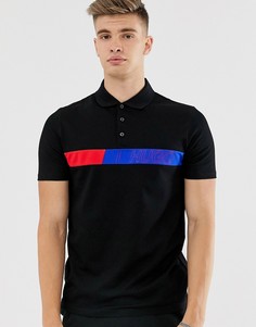 Футболка-поло с логотипом Hugo Boss Dantes-Черный