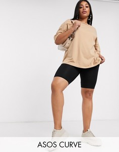 Леггинсы-шорты ASOS DESIGN Curve-Черный