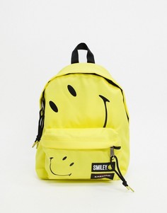 Желтый рюкзак Eastpak x Smiley