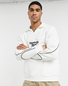 Белый свитшот с логотипом Reebok