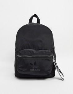 Черный рюкзак с логотипом-трилистником adidas Originals