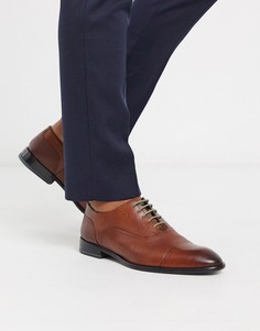 Коричневые туфли со вставкой на носке Ted Baker-Светло-коричневый