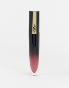Блестящая жидкая губная помада LOreal Paris - Brilliant Signature (Be Outstanding)-Розовый Loreal