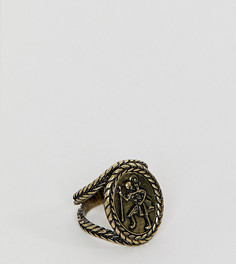 Золотистое кольцо со Святым Христофором Reclaimed Vintage-Золотой