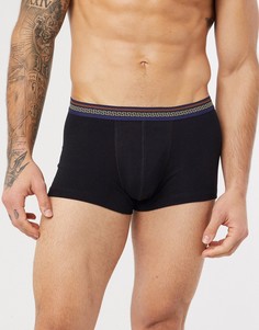 Черные короткие боксеры-брифы из органического хлопка ASOS DESIGN-Черный