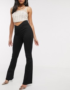 Черные расклешенные джинсы ASOS DESIGN-Черный