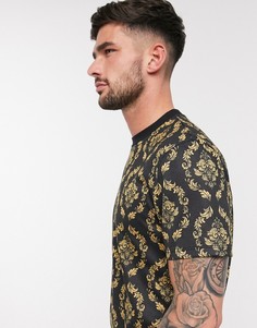 Футболка с принтом ASOS DESIGN-Черный