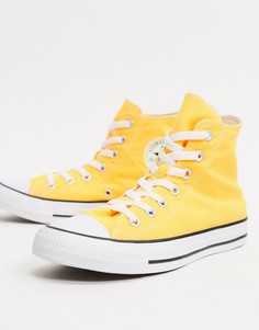 Высокие ярко-желтые кеды Converse Chuck Taylor All Star-Желтый