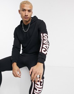 Худи от комплекта с логотипом команды NFL Giants на рукаве ASOS DESIGN-Черный