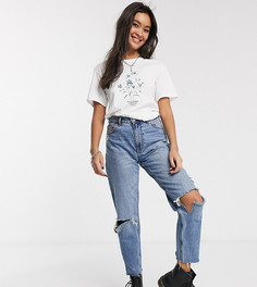 Белая футболка с цветочным принтом Reclaimed Vintage inspired-Белый