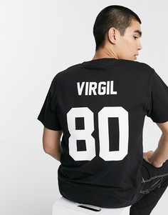 Черная футболка с надписью \"Virgil 80\" Les (Art)ists-Черный
