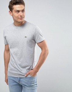 Серая футболка с круглым вырезом Lacoste-Серый