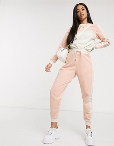 Спортивный костюм со вставками колор блок ASOS DESIGN-Розовый
