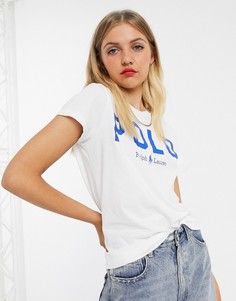 Футболка с логотипом Polo Ralph Lauren-Белый