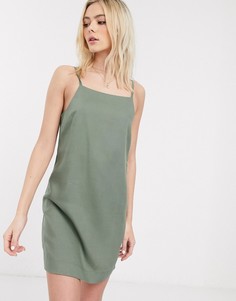 Зеленое камуфляжное платье Monki-Зеленый