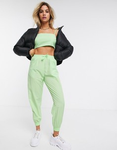 Джоггеры лаймового цвета ASOS DESIGN-Зеленый