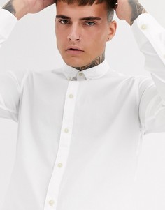 Белая оксфордская рубашка Celio-Черный