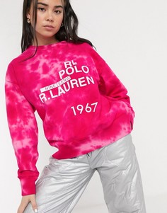 Свитер с принтом тай-дай Polo Ralph Lauren-Розовый