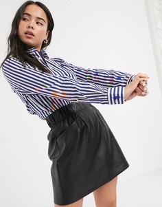 Рубашка с эффектом брызг краски Polo Ralph Lauren-Мульти