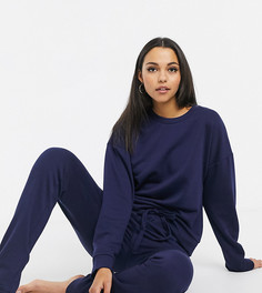 Комплект одежды для дома с джоггерами и свитшотом эксклюзивно для ASOS DESIGN Tall-Темно-синий