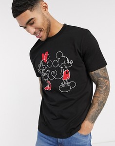 Футболка с принтом спереди ASOS DESIGN-Черный