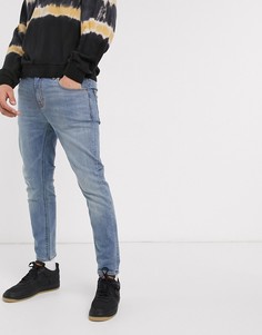 Светлые джинсы скинни до щиколотки ASOS DESIGN-Синий