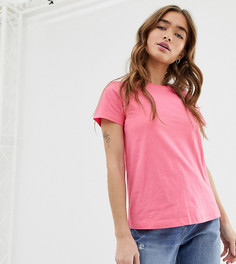 Розовая футболка с круглым вырезом ASOS DESIGN Petite-Розовый