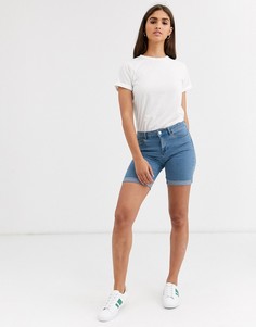 Удлиненные джинсовые шорты Vero Moda-Синий