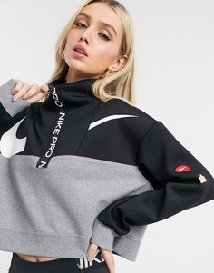 Черная куртка с молнией до груди Nike Training Icon Clash-Черный