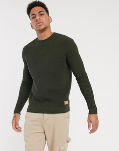 Вязаный джемпер хаки Tom Tailor-Зеленый