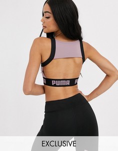 Фиолетовый спортивный бюстгальтер Puma эксклюзивно для ASOS