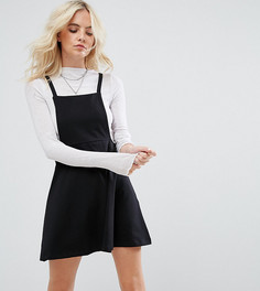 Сарафан мини с бретельками ASOS DESIGN Petite-Черный
