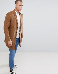 Светло-коричневое пальто New Look-Светло-коричневый