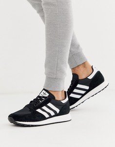 Черные кроссовки adidas forest grove-Черный