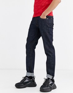 Узкие джинсы с логотипом Love Moschino-Синий