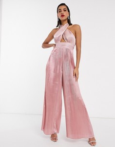 Комбинезон-халтер ASOS EDITION-Розовый