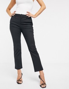 Черные прямые брюки Vero Moda-Черный