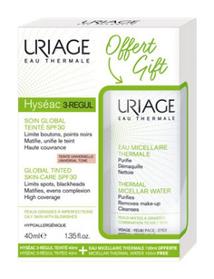 Набор Uriage Hyseac 3-Regul Универсальный Тональный Уход + Очищающая мицеллярная вода