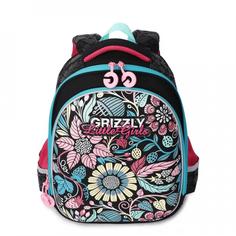 Школьный рюкзак для девочки Grizzly RA-979-5 черный