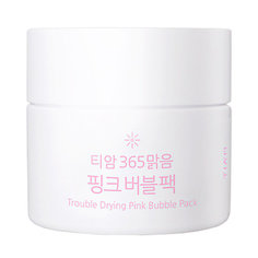Маска для лица кислородная TIAM Trouble Drying Pink Bubble Pack 80мл