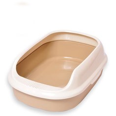 Лоток для кошек HOMECAT De Luxe, с бортиком, малый, 45х35х11 см