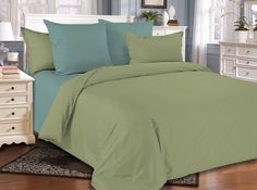 Комплект постельного белья Amore Mio Emerald Мако-сатин 1,5сп.