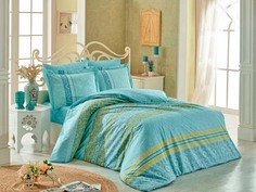 Постельное белье HOBBY HOME COLLECTION Japheth Цвет: Бирюзовый (2 спальное евро)