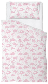 Комплект постельного белья "Облака", розовый, 4 предмета Baby Nice