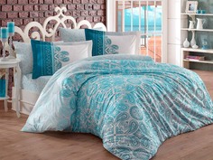 Постельное белье HOBBY HOME COLLECTION Sunshine Цвет: Бирюзовый (1,5 спальное)