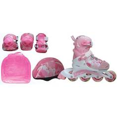 Набор: коньки роликовые, защита, шлем Action PW-999 р.34-37 Action!