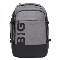 Рюкзак мужской Grizzly RQ-019-2 черный - серый