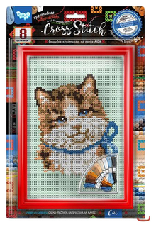 Набор для вышивания крестиком cross stitch киса Danko toys VKB-01-02
