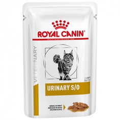 Влажный корм для кошек ROYAL CANIN Vet Diet Urinary S/O, в соусе, цыпленок, 12шт по 85г